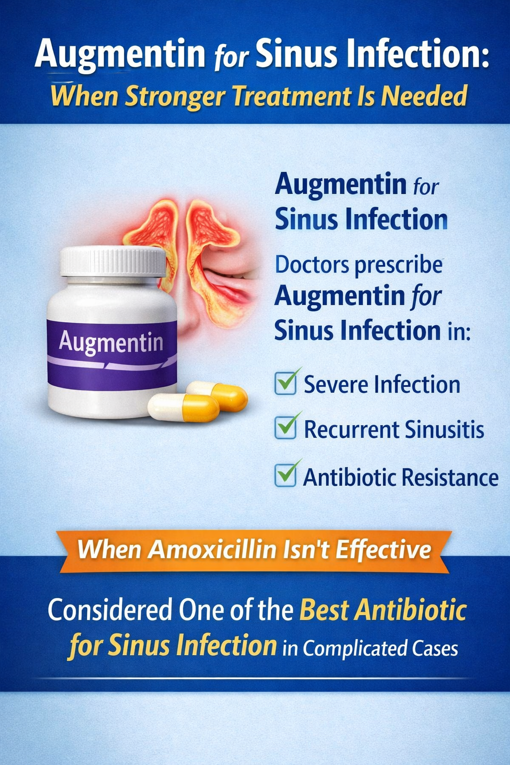 Augmentin for sinus infection treatment options