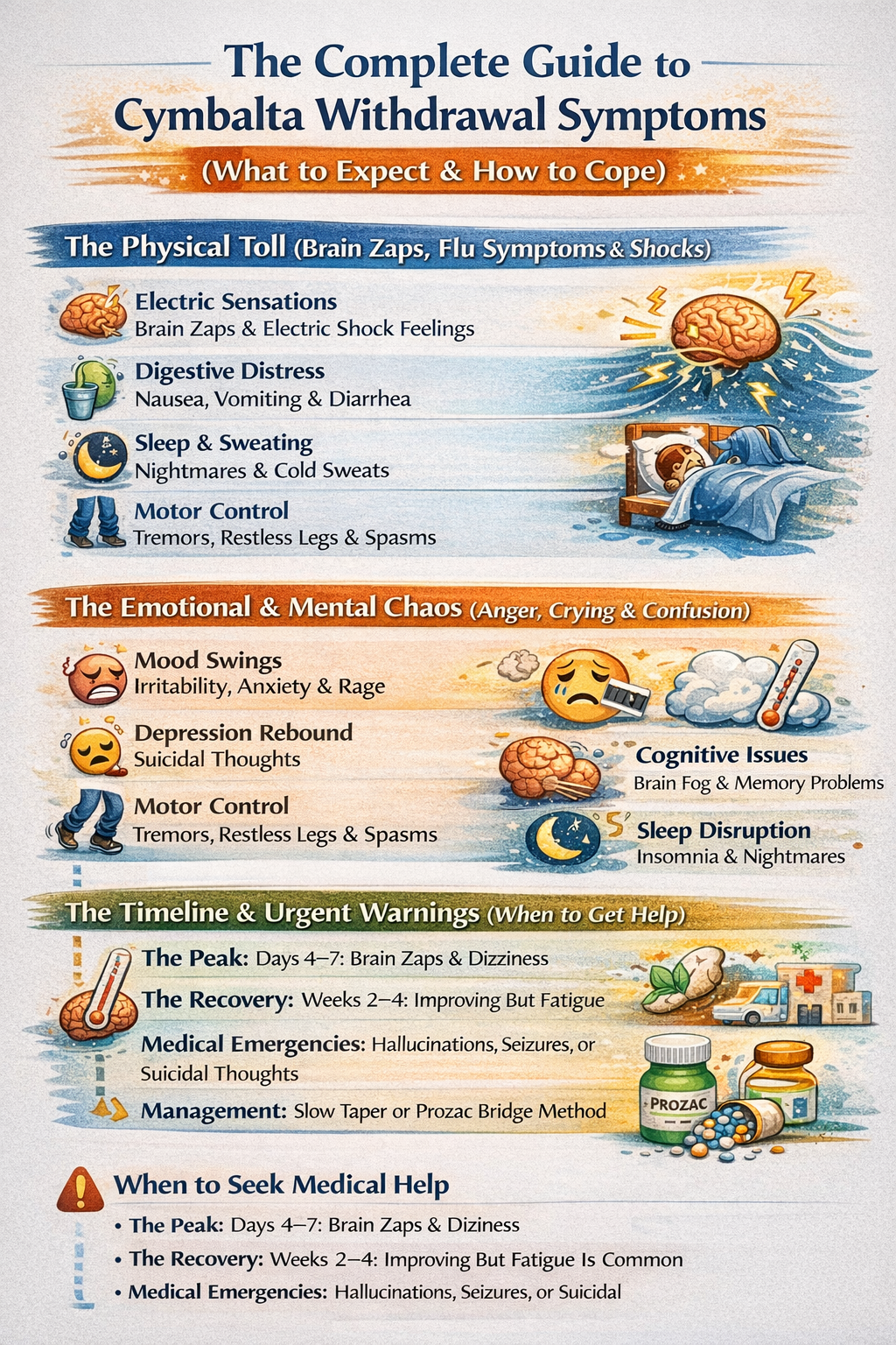 Cymbalta withdrawal symptoms guide