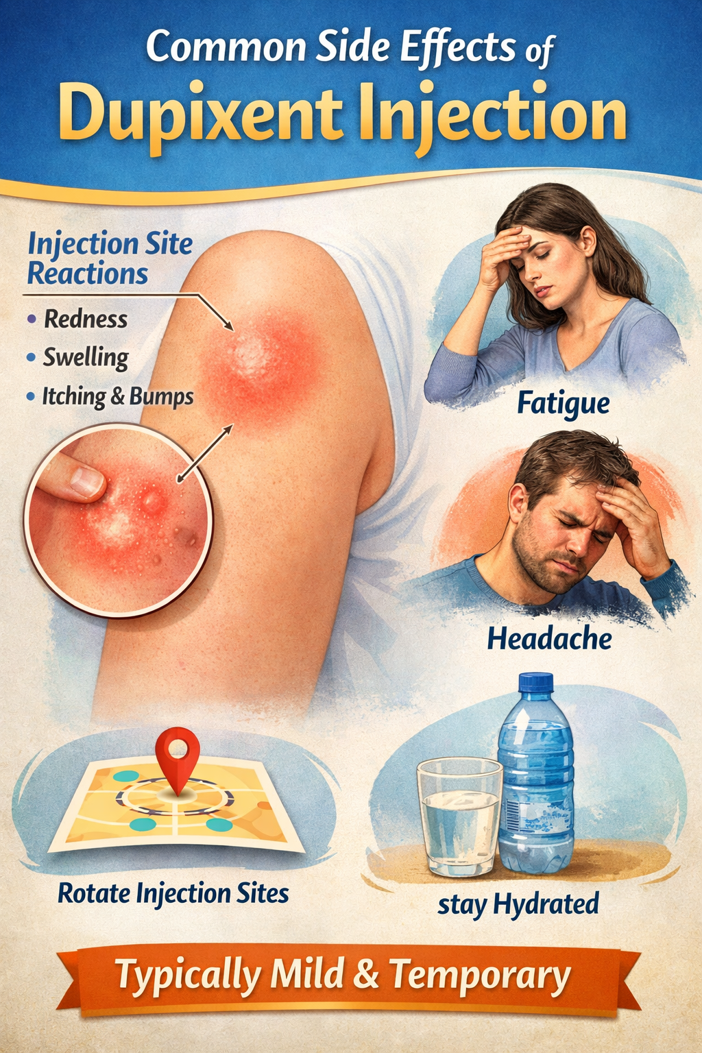 Common side effects of Dupixent