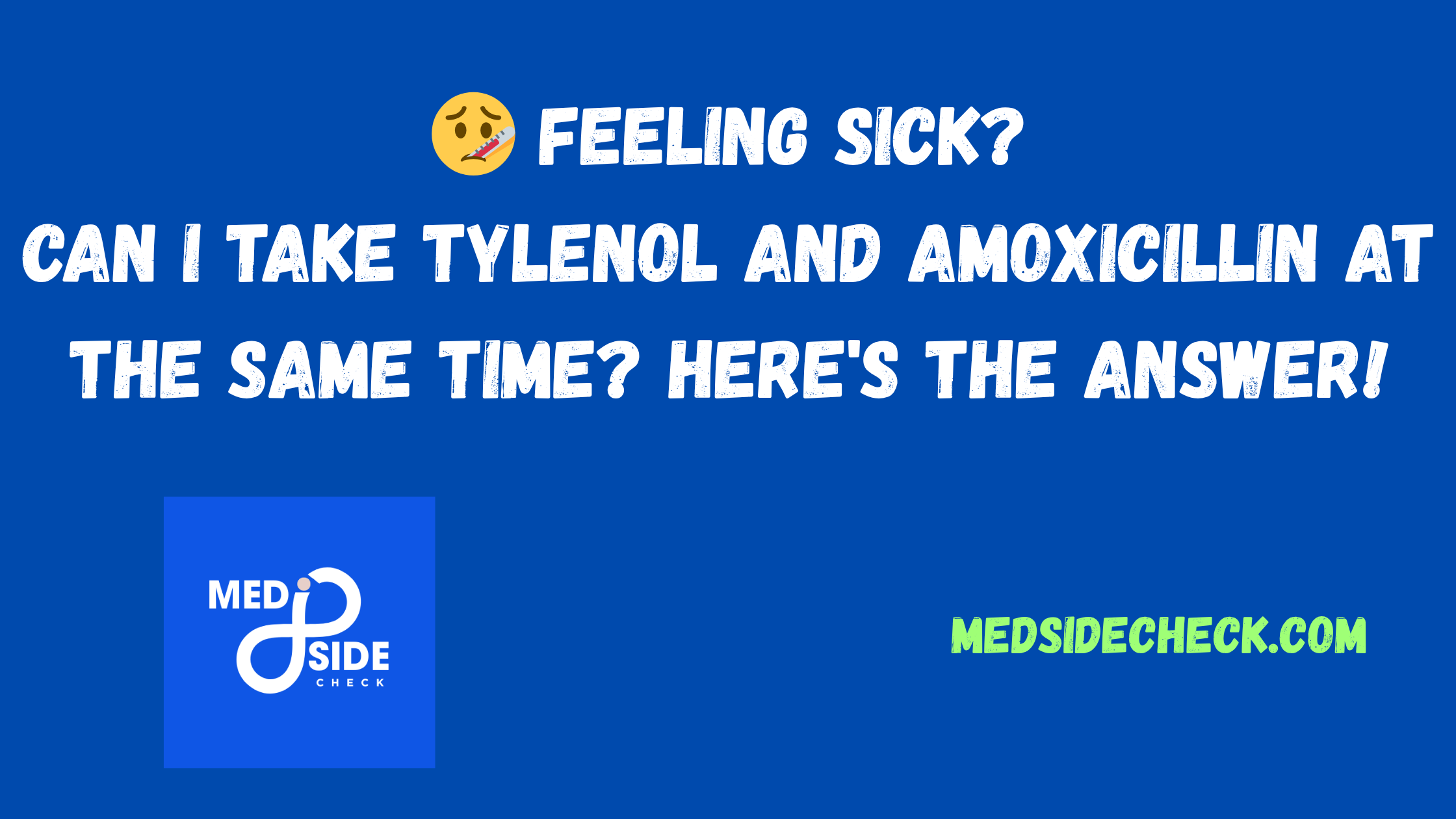Tylenol With Amoxicillin